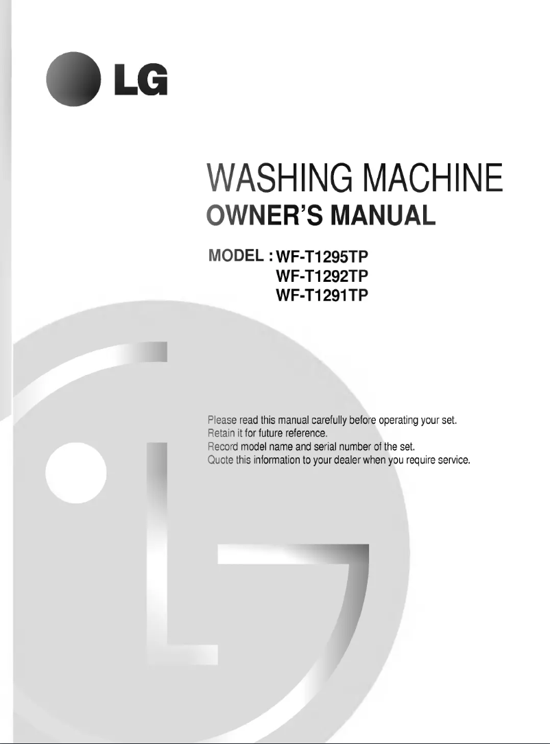 Imagen de la primera página del manual del dispositivo WF-T1291TP