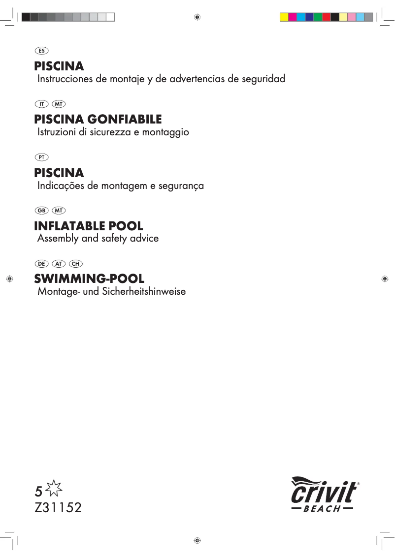 Imagen de la primera página del manual del dispositivo Z31152