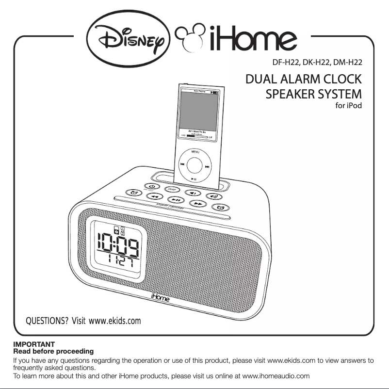 Imagen de la primera página del manual del dispositivo DK-H22