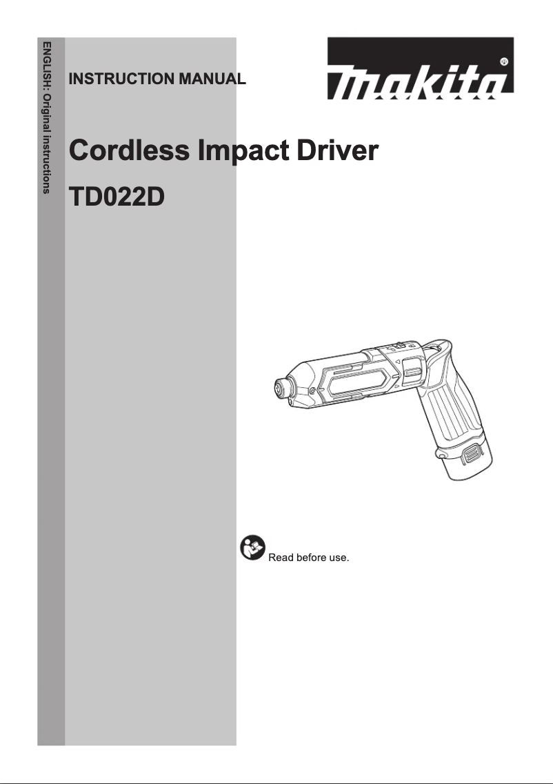 Imagen de la primera página del manual del dispositivo TD022DSE
