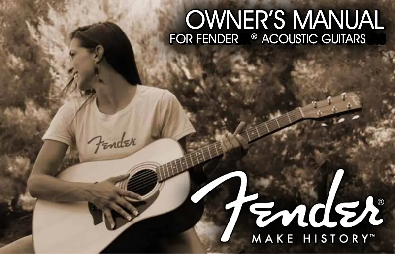 Página nº 1 - Manual de usuario Fender CD-140SCE