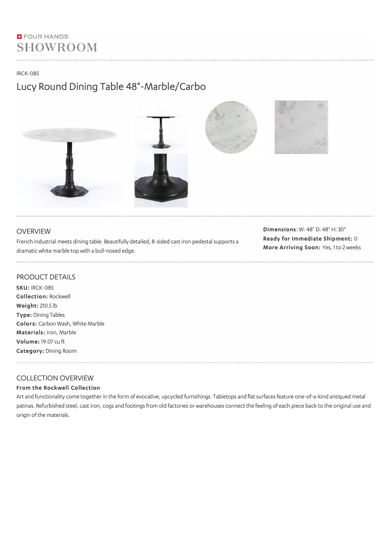 Página 1 del manual Manual de usuario Four Hands IRCK-085