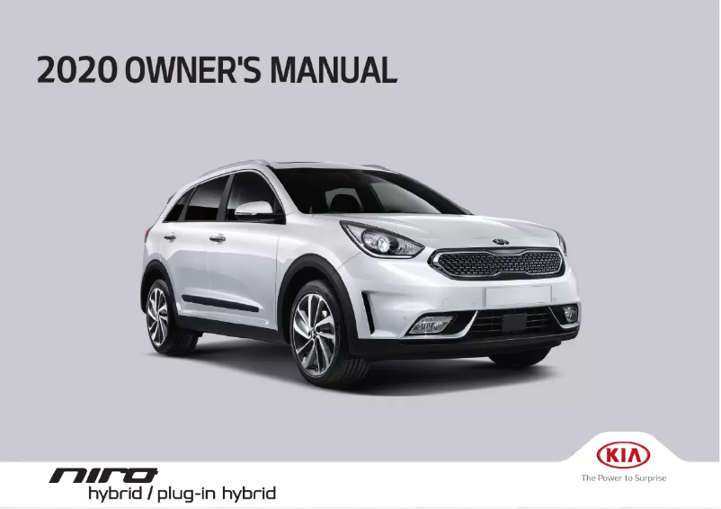 Imagen de la primera página del manual del dispositivo Niro Hybrid (2020)
