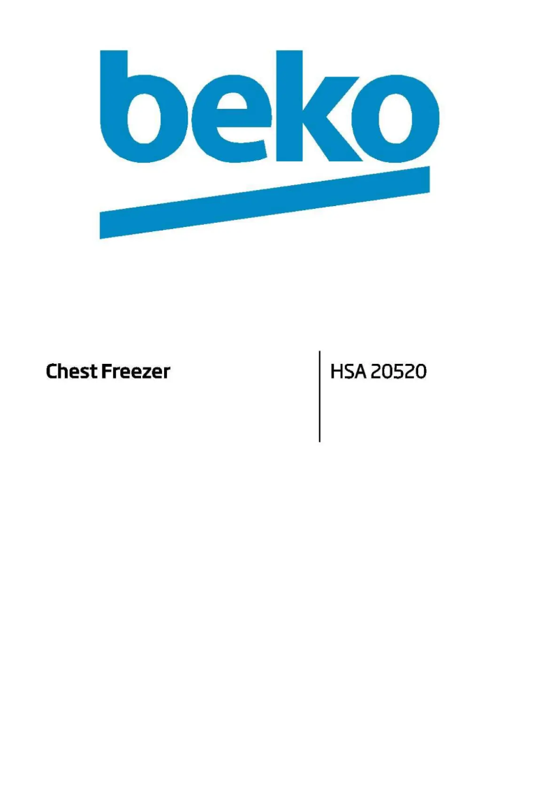 Página 1 del manual Manual de usuario Beko HSA 20520