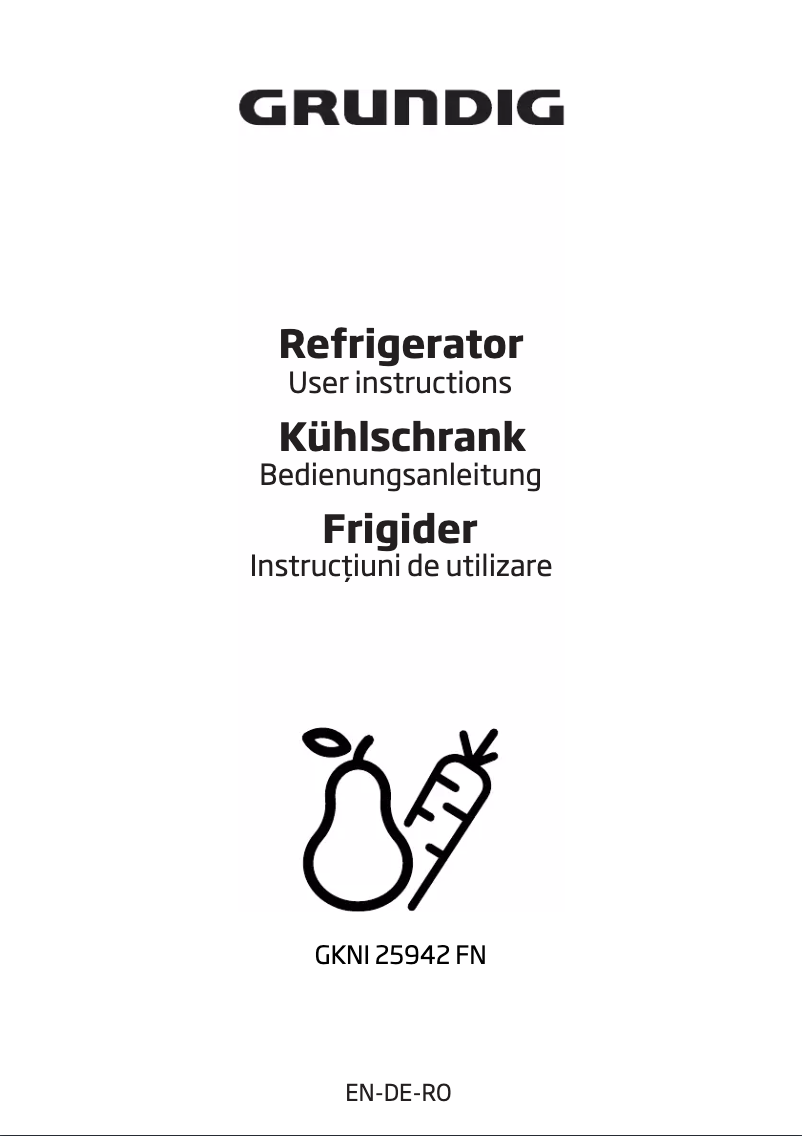 Imagen de la primera página del manual del dispositivo GKNI 25942 FN