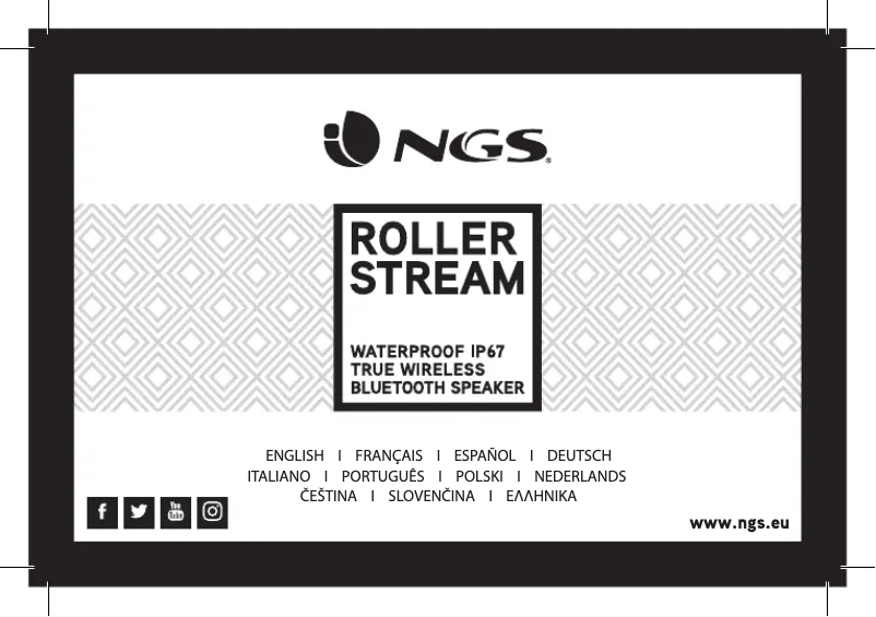 Imagen de la primera página del manual del dispositivo Roller Stream