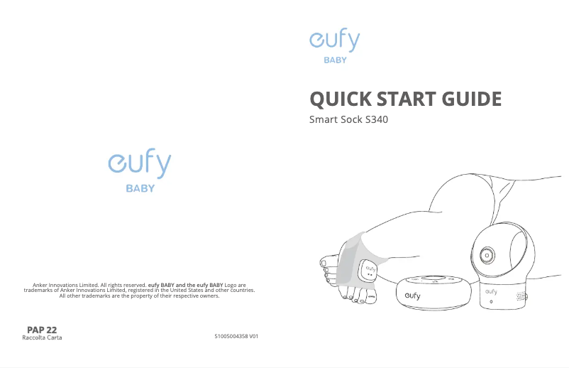 Página 1 del manual Manual de usuario Eufy Smart Sock S340