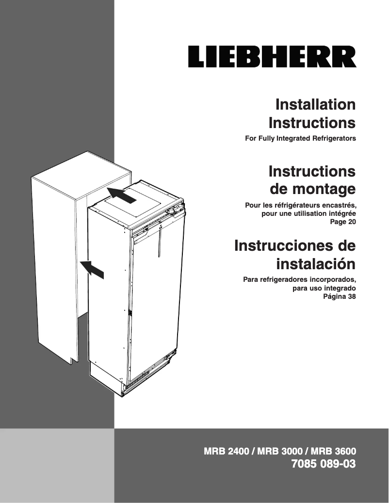 Imagen de la primera página del manual del dispositivo Monolith MRB 3600
