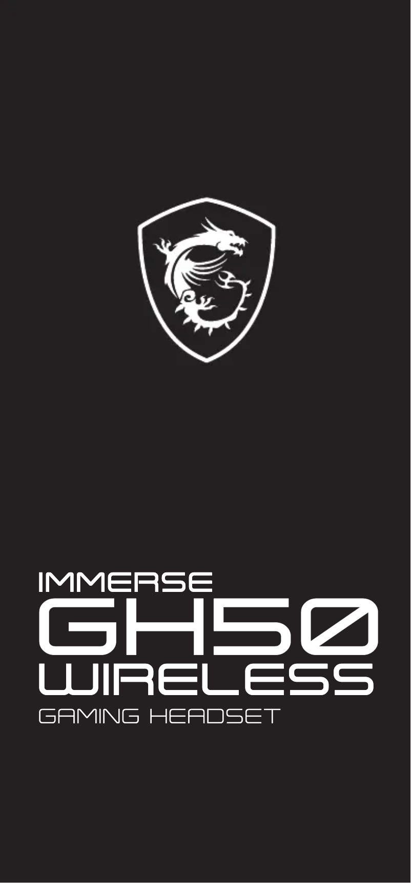 Imagen de la primera página del manual del dispositivo Immerse GH50