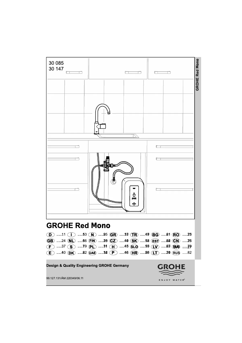 Página nº 1 - Manual de usuario Grohe Red Mono