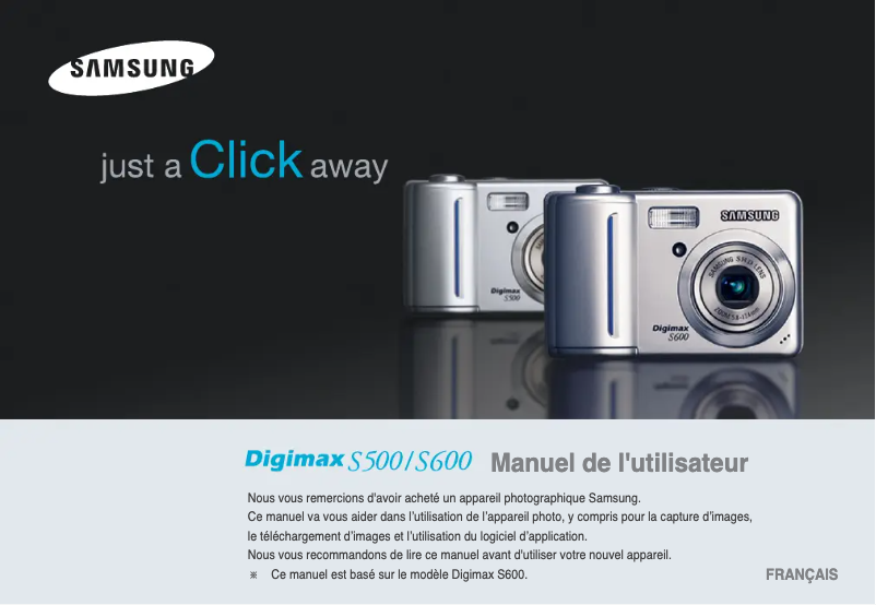 Imagen de la primera página del manual del dispositivo Digimax S600