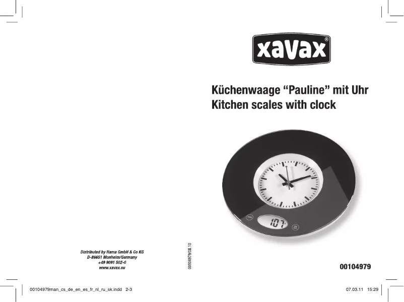 Imagen de la primera página del manual del dispositivo Pauline