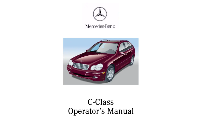 Página nº 1 - Manual de usuario Mercedes-Benz C-Wagon (2002)