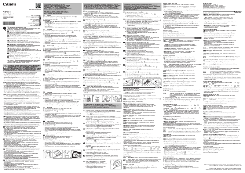 Imagen de la primera página del manual del dispositivo P1-DTSC II
