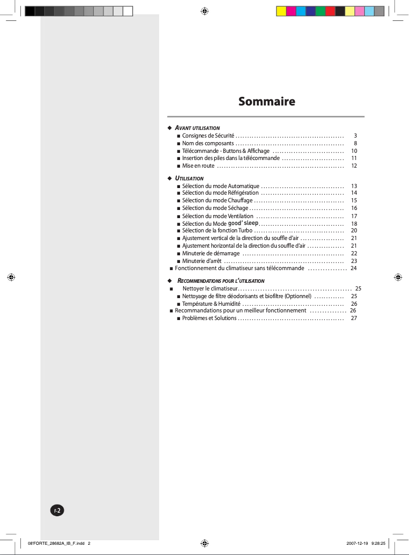 Imagen de la primera página del manual del dispositivo AQ24FCN