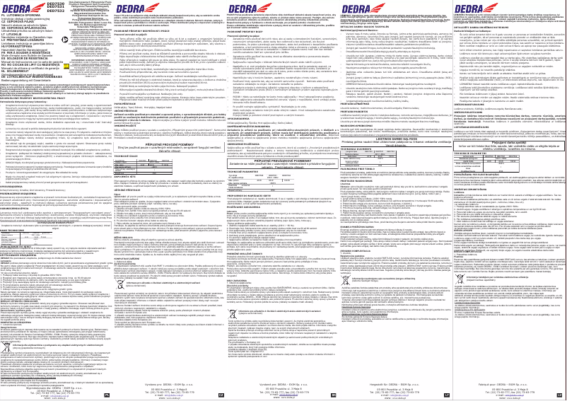 Página 1 del manual Manual de usuario DEDRA DED7532