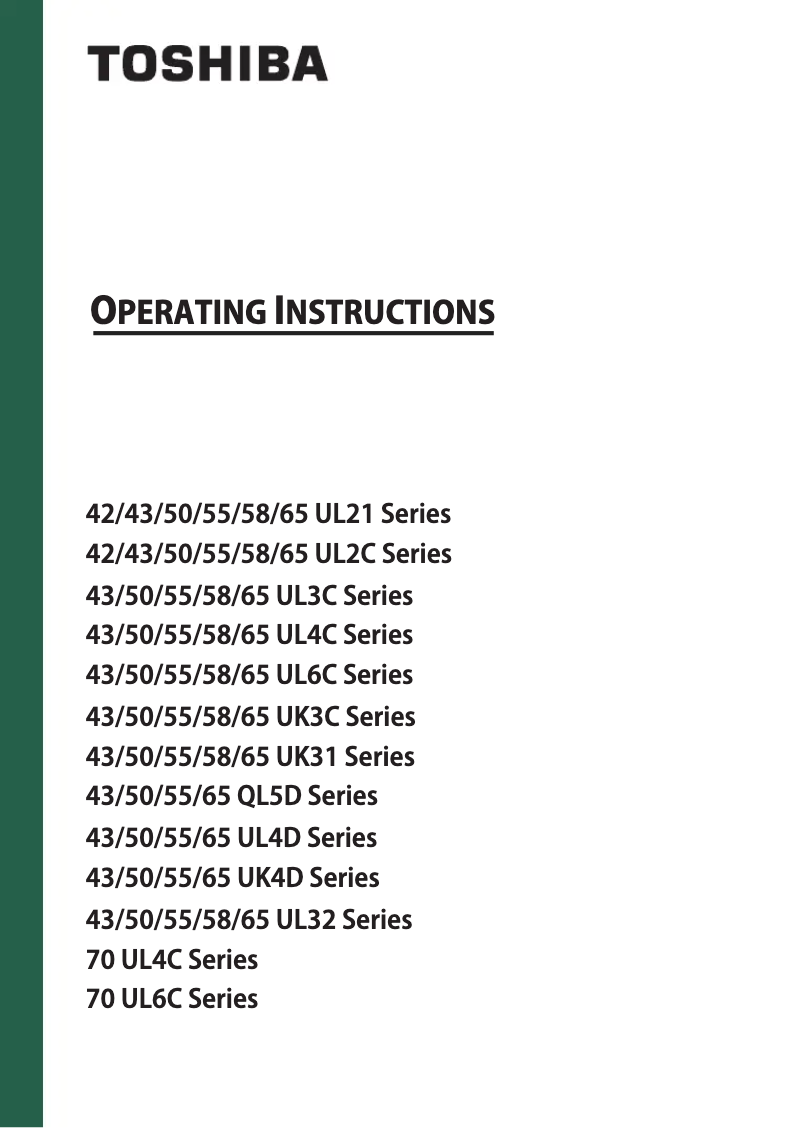 Imagen de la primera página del manual del dispositivo 50UL3C63DG