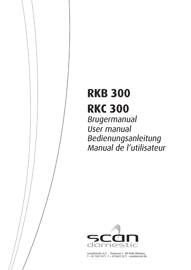 Página 1 del manual Manual de usuario Scandomestic RKB 300