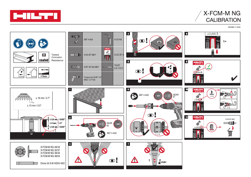 Página nº 1 - Manual de usuario Hilti X-FCM-M NG