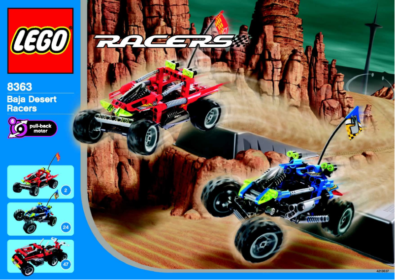 Imagen de la primera página del manual del dispositivo Baja Desert Racers
