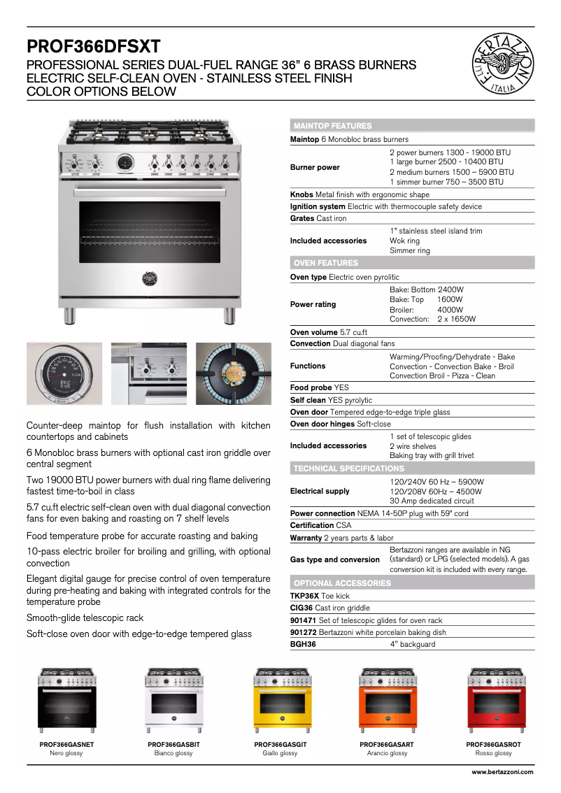 Imagen de la primera página del manual del dispositivo PROF366DFSNET