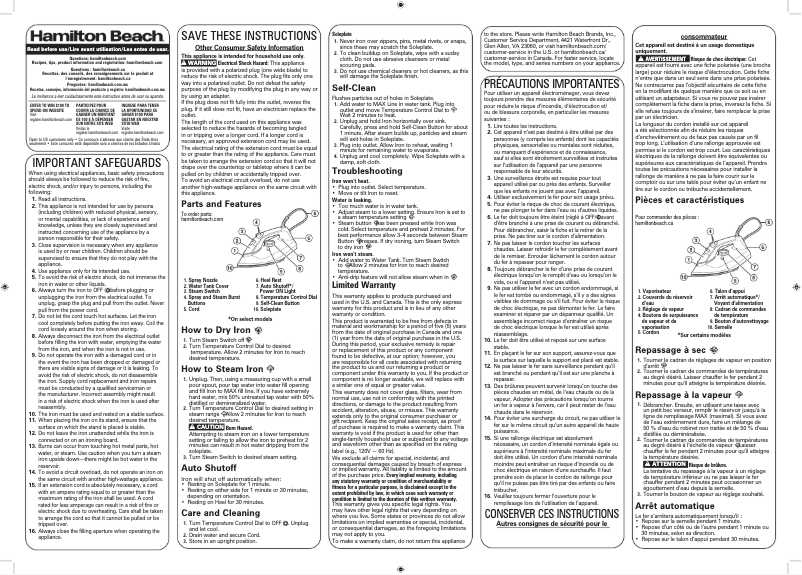Imagen de la primera página del manual del dispositivo 14650