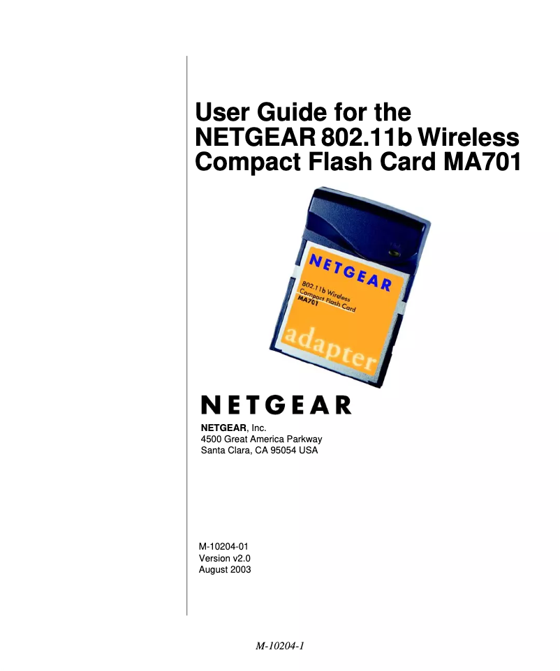 Imagen de la primera página del manual del dispositivo MA701