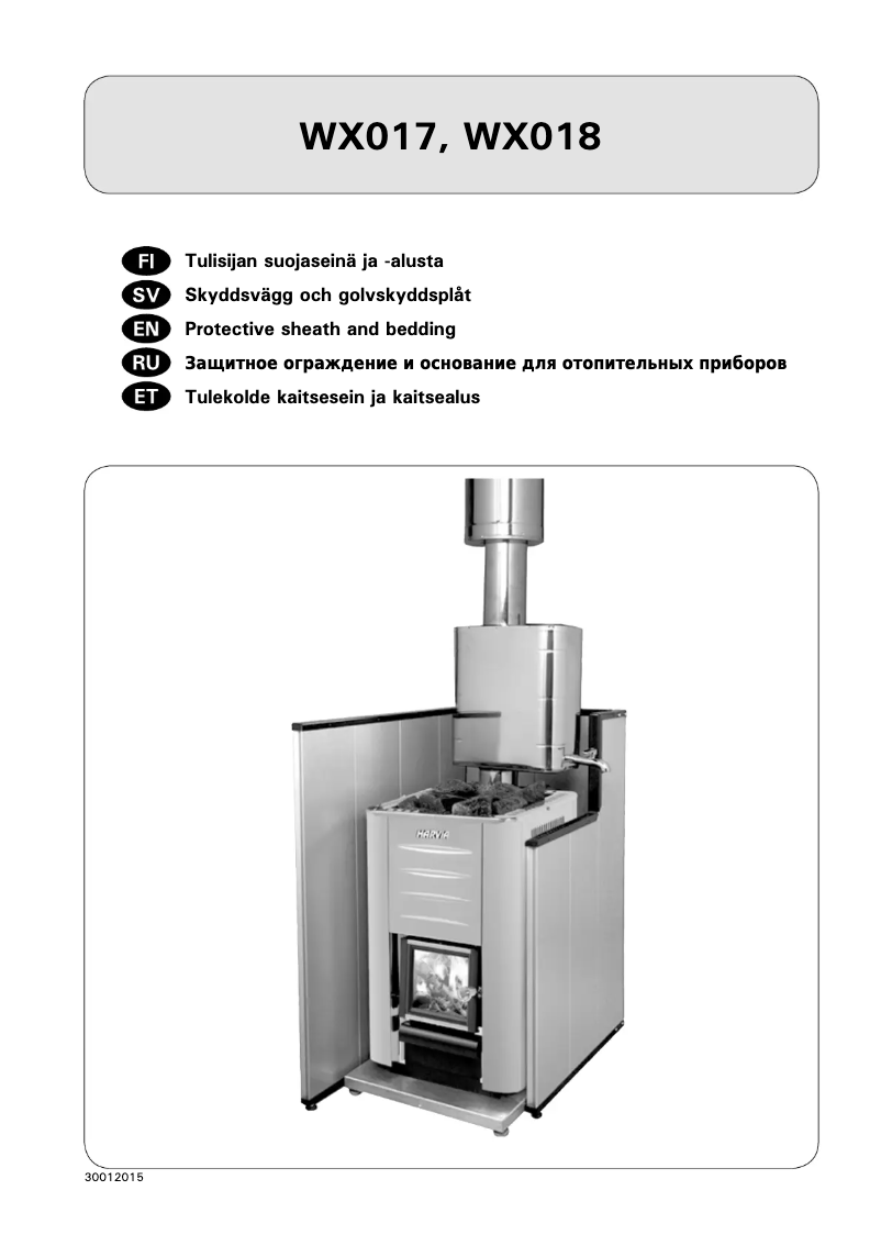 Página 1 del manual Manual de usuario Harvia WX017