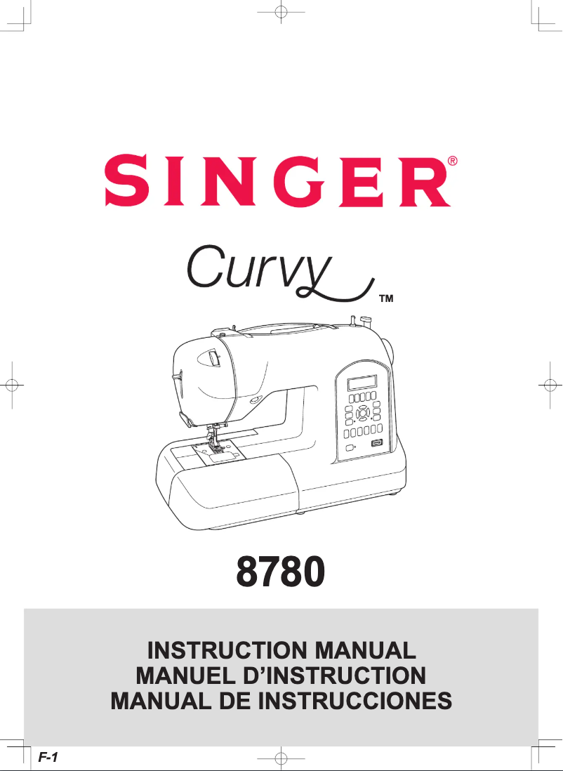 Imagen de la primera página del manual del dispositivo Curvy 8780