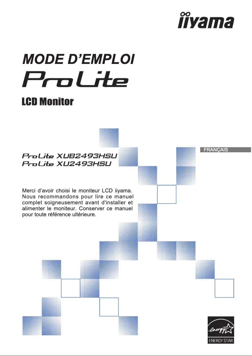 Imagen de la primera página del manual del dispositivo ProLite XU2493HSU