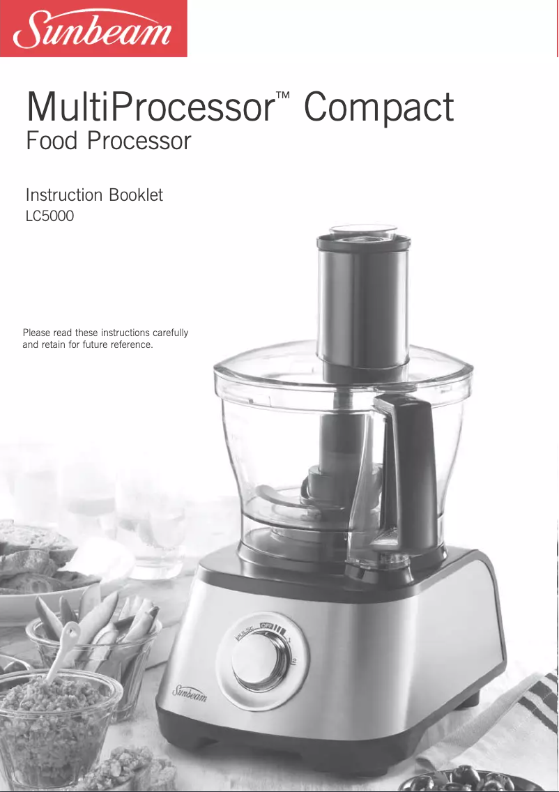 Página nº 1 - Manual de usuario Sunbeam MultiProcessor Compact LC5000