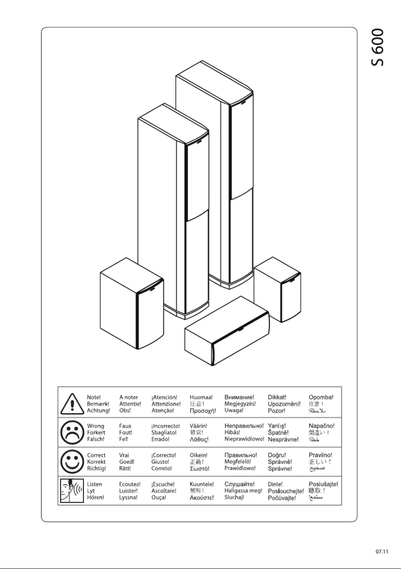 Imagen de la primera página del manual del dispositivo S 608