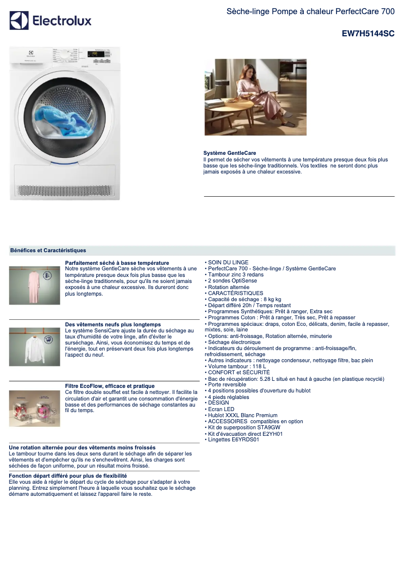 Imagen de la primera página del manual del dispositivo EW7H5144SC