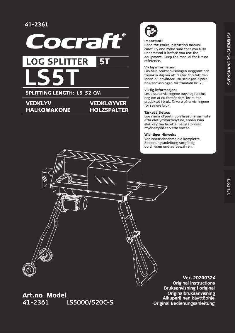 Página 1 del manual Manual de usuario Cocraft LS5T