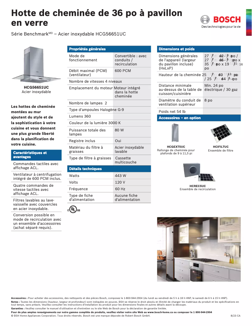 Imagen de la primera página del manual del dispositivo HCG56651UC