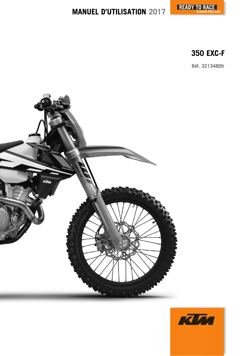 Página 1 del manual Manual de usuario KTM 350 EXC-F Six Days (2017)