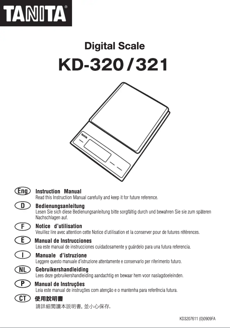 Imagen de la primera página del manual del dispositivo KD-320