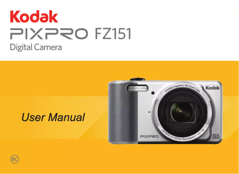 Página nº 1 - Manual de usuario Kodak Pixpro FZ151