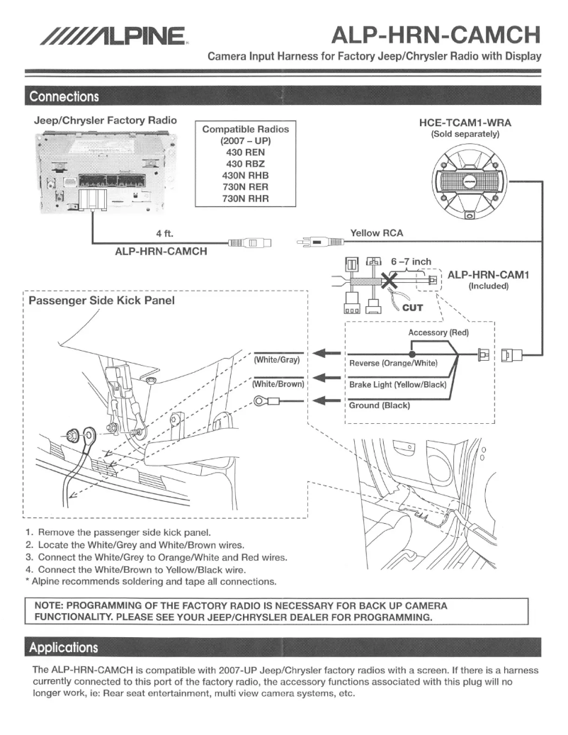 Imagen de la primera página del manual del dispositivo ALP-HRN-CAMCH