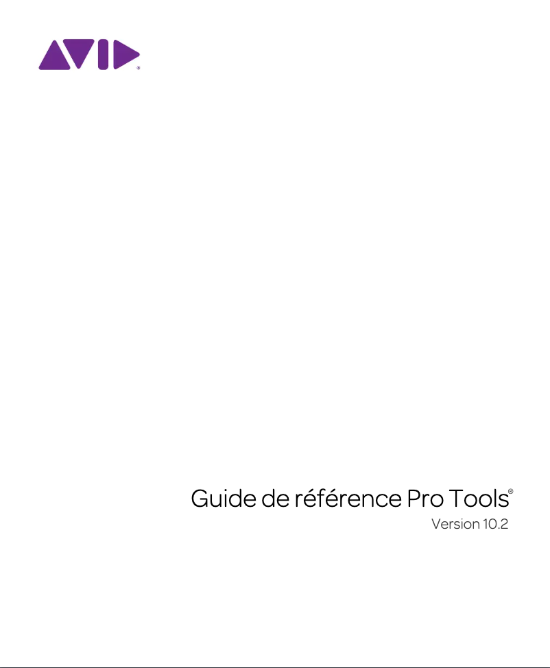 Imagen de la primera página del manual del dispositivo Pro Tools 10.2