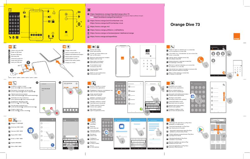 Página 1 del manual Manual de usuario Orange Dive 73