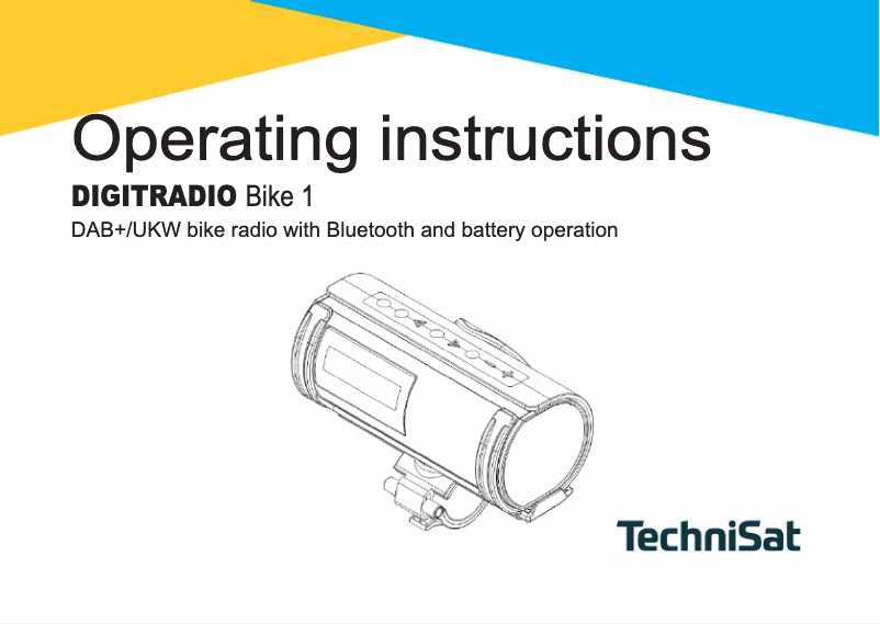 Imagen de la primera página del manual del dispositivo DigitRadio Bike 1