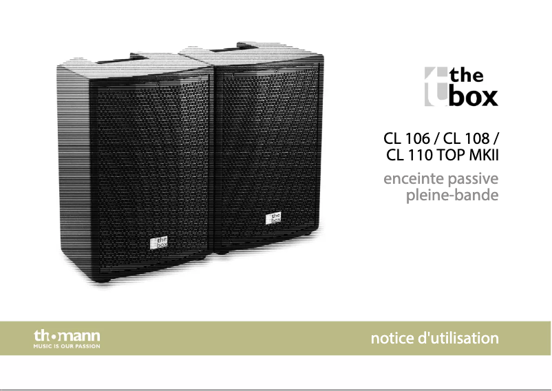 Imagen de la primera página del manual del dispositivo CL 106 Top MK II