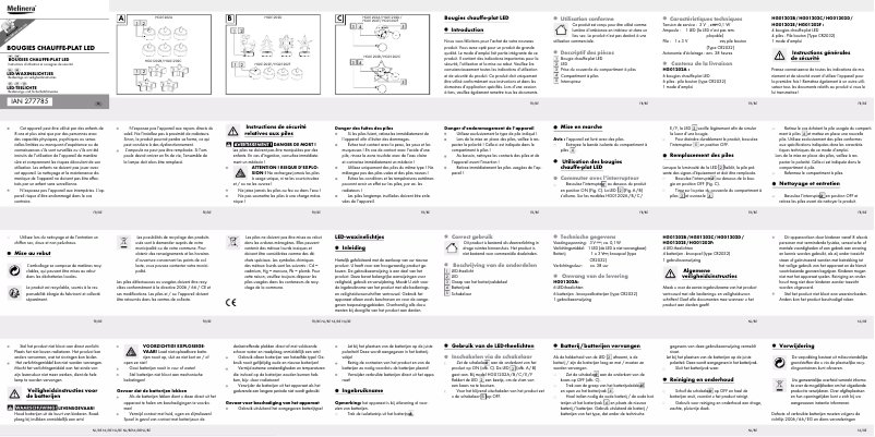 Imagen de la primera página del manual del dispositivo IAN 277785