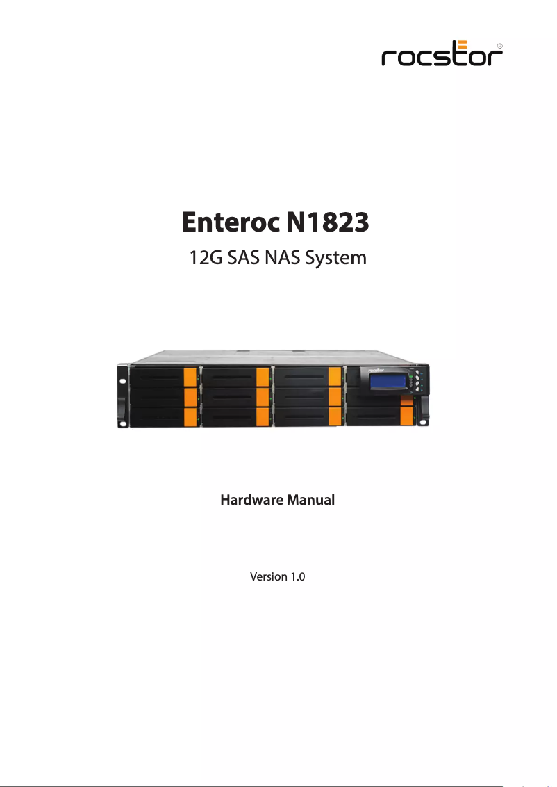 Imagen de la primera página del manual del dispositivo Enteroc N1823