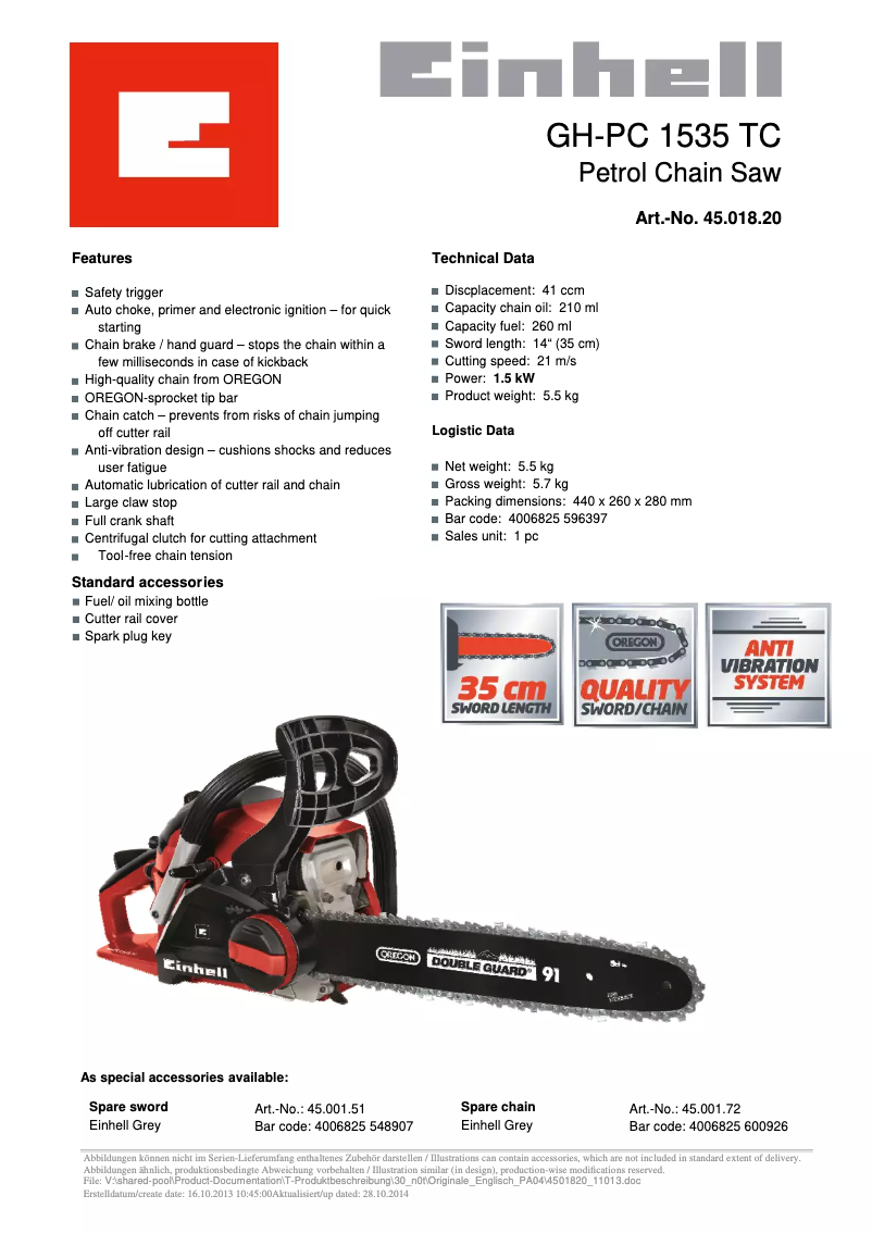 Imagen de la primera página del manual del dispositivo GH-PC 1535 TC