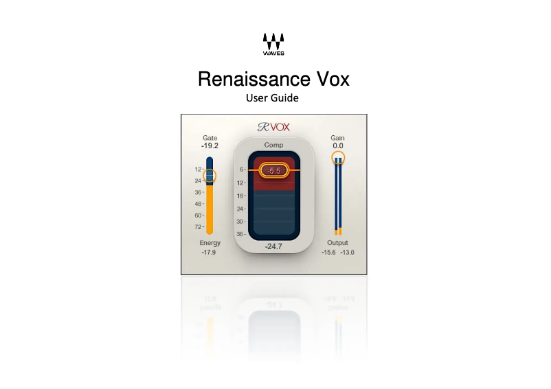 Página 1 del manual Manual de usuario Waves Renaissance Vox