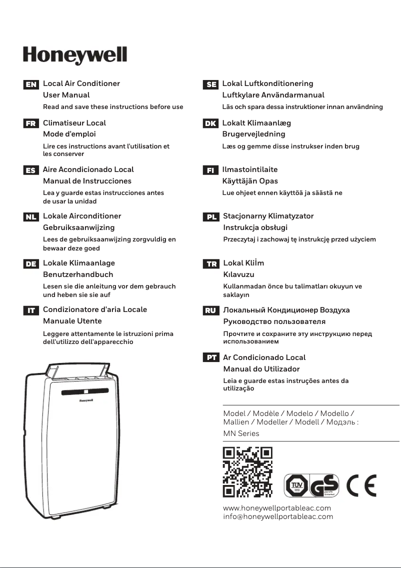 Página 1 del manual Manual de usuario Honeywell MN10CESWW