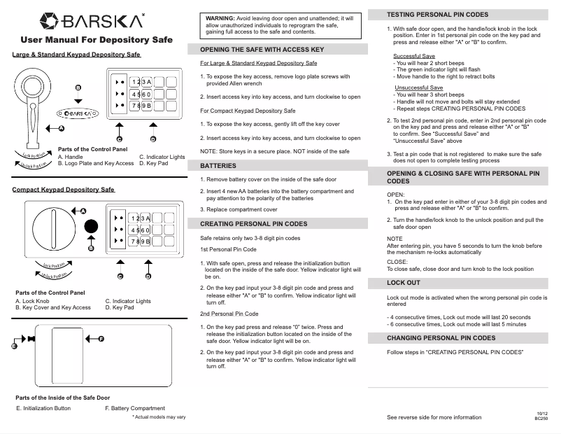 Página nº 1 - Manual de usuario Barska AX11930