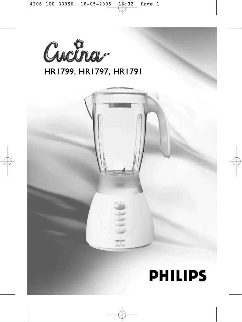 Página nº 1 - Manual de usuario Philips Twister HR1791